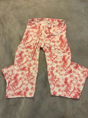 Essentials Pink Tie-Dye Wide Leg Pants